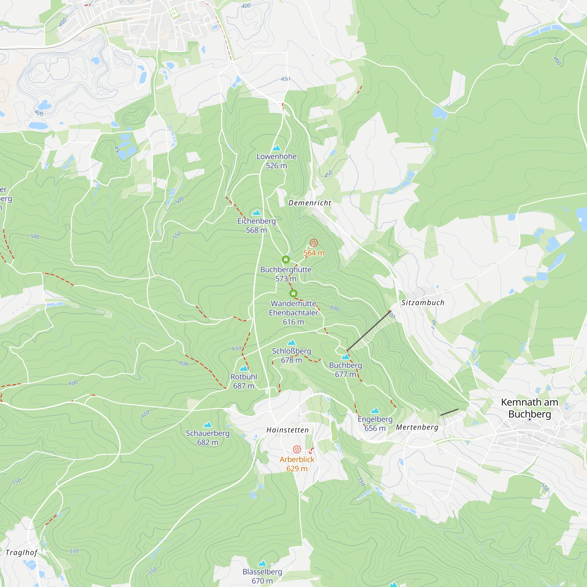 Wanderhütte Ehenbachtaler map