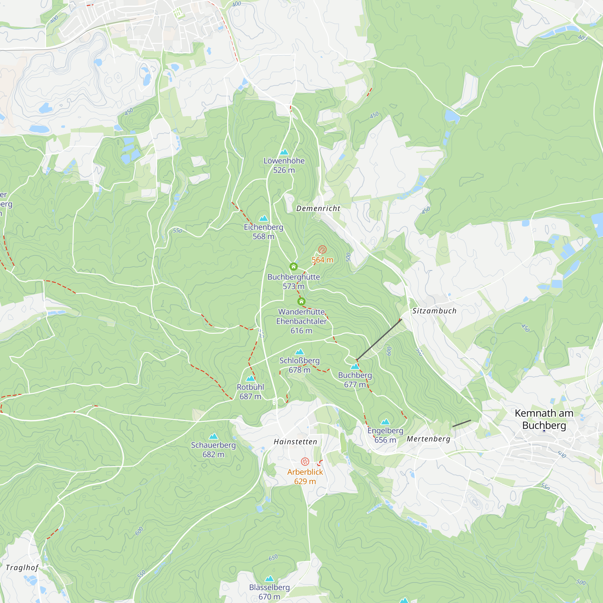 Wanderhütte Ehenbachtaler map