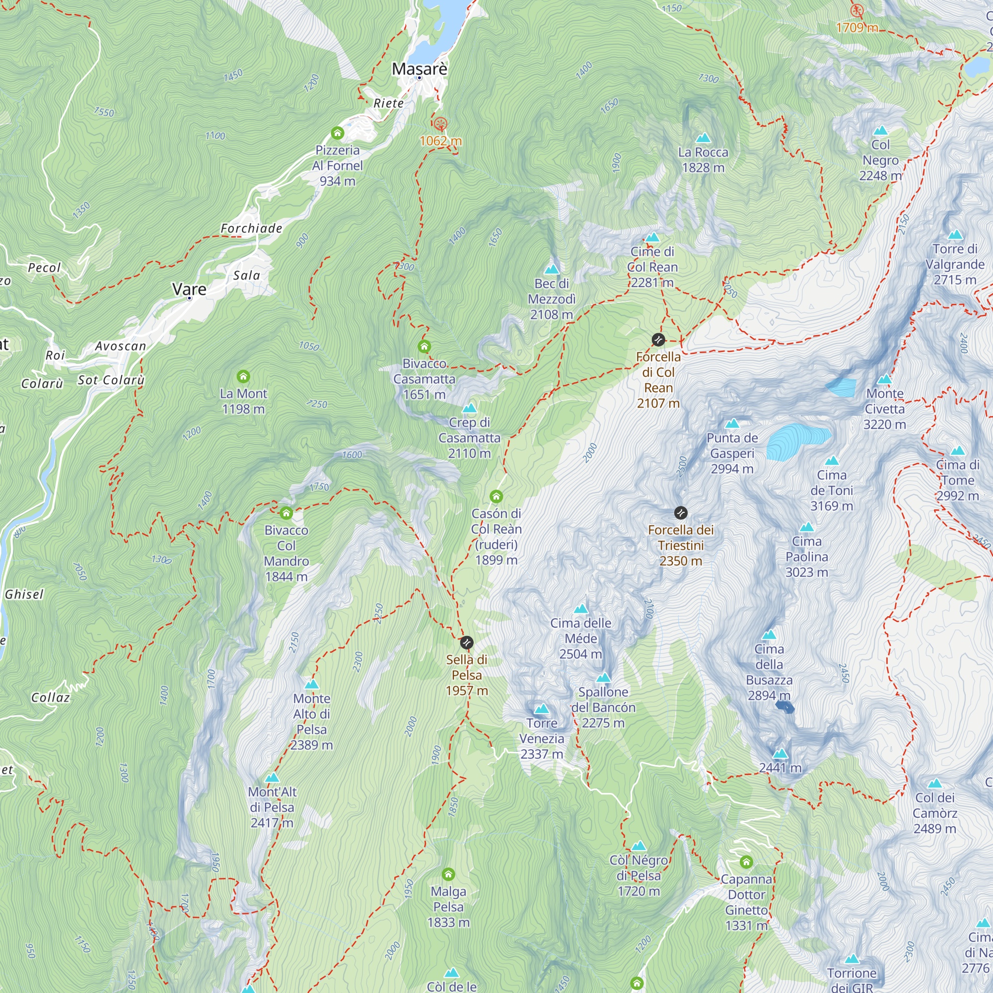 Casón di Col Reàn (ruderi) map