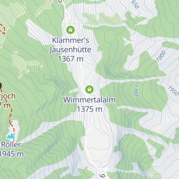Map of Wimmertalalm