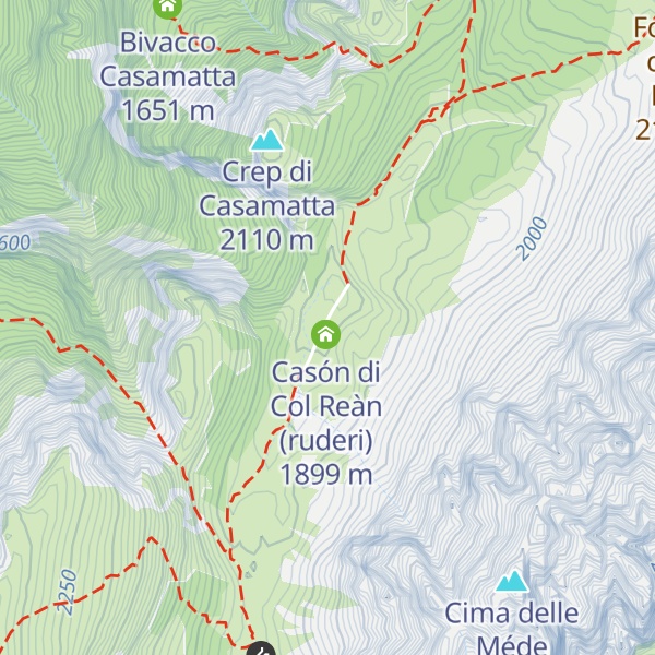 Map of Stalói de Col Reàn (ruderi)