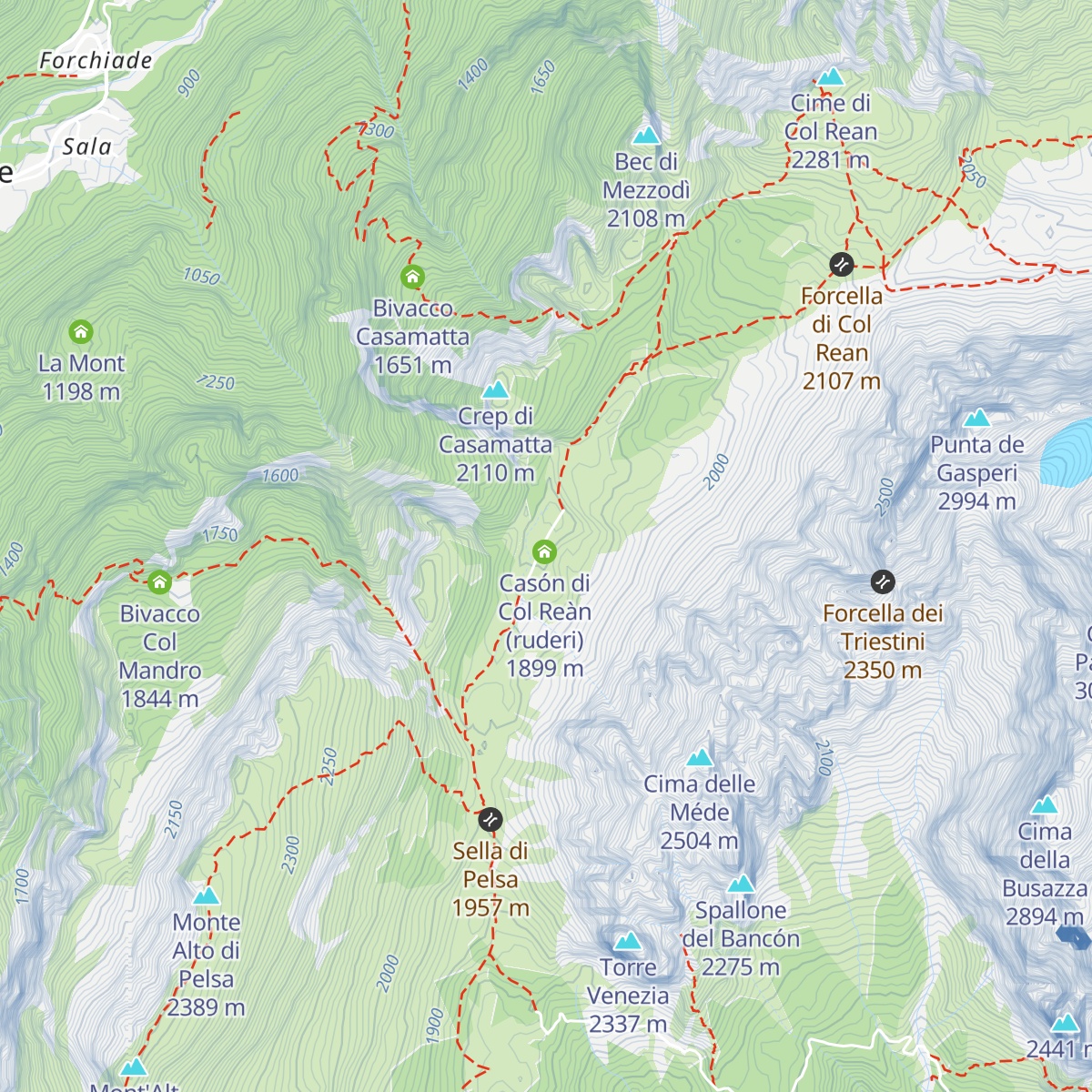 Stalói de Col Reàn (ruderi) map