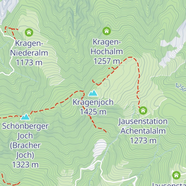 Map of Kragenjoch