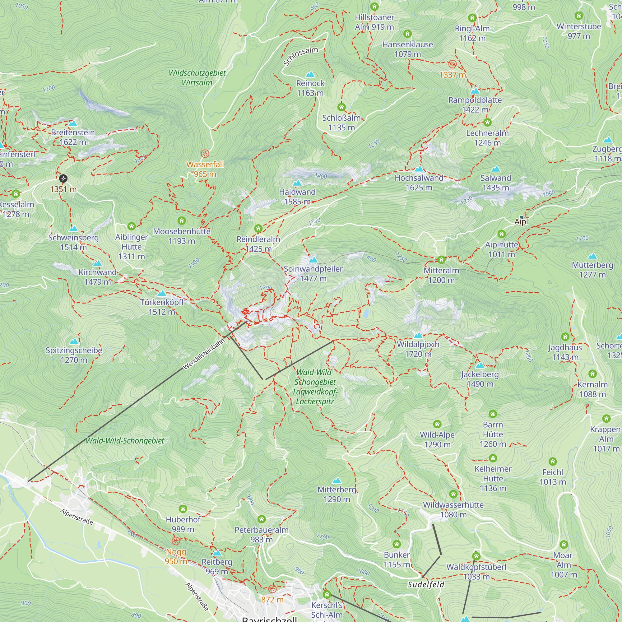 Naglhütte map