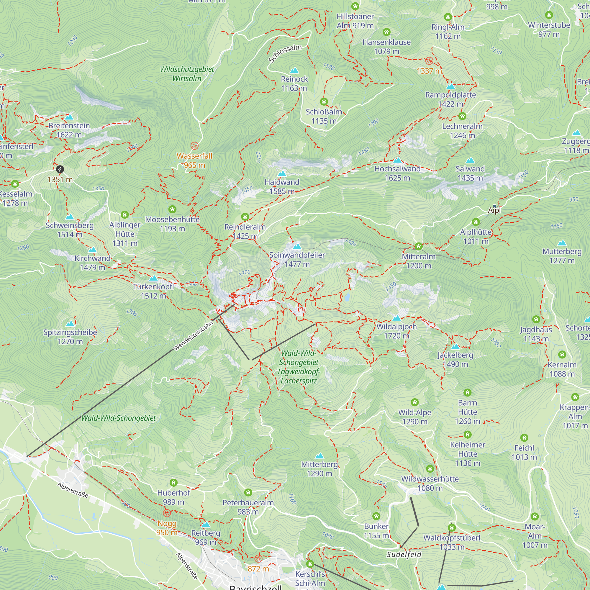Naglhütte map