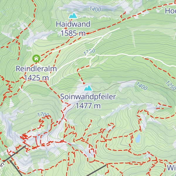 Map of Soinwandpfeiler