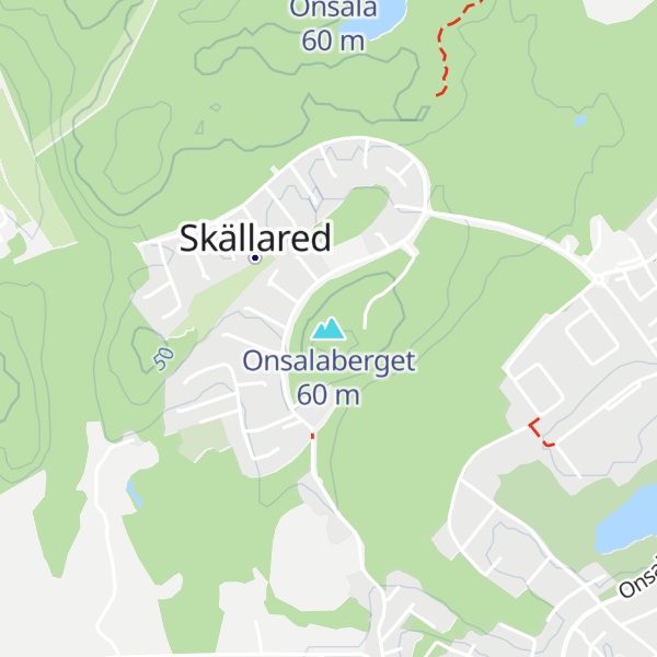 Map of Onsalaberget