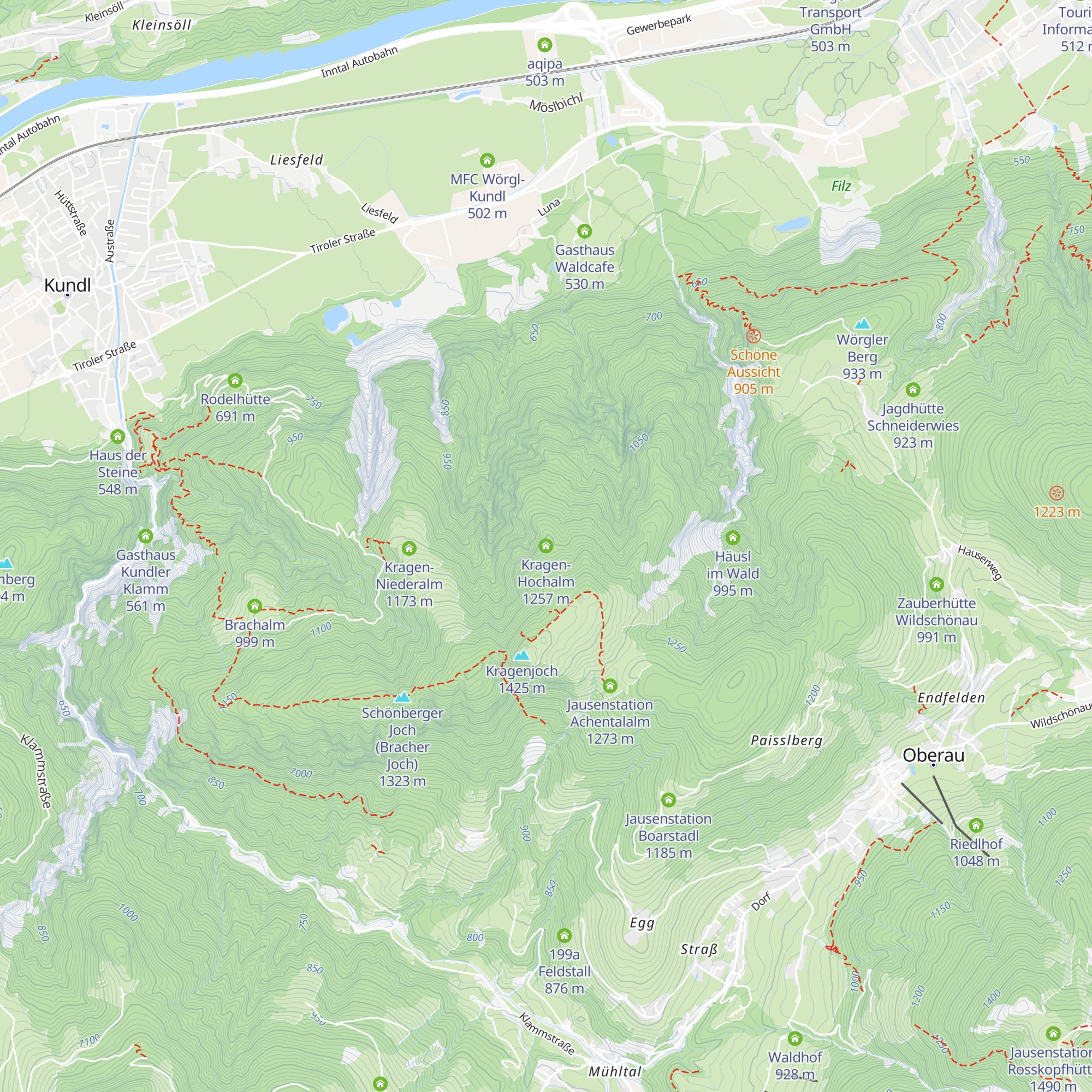 Kragen-Hochalm map