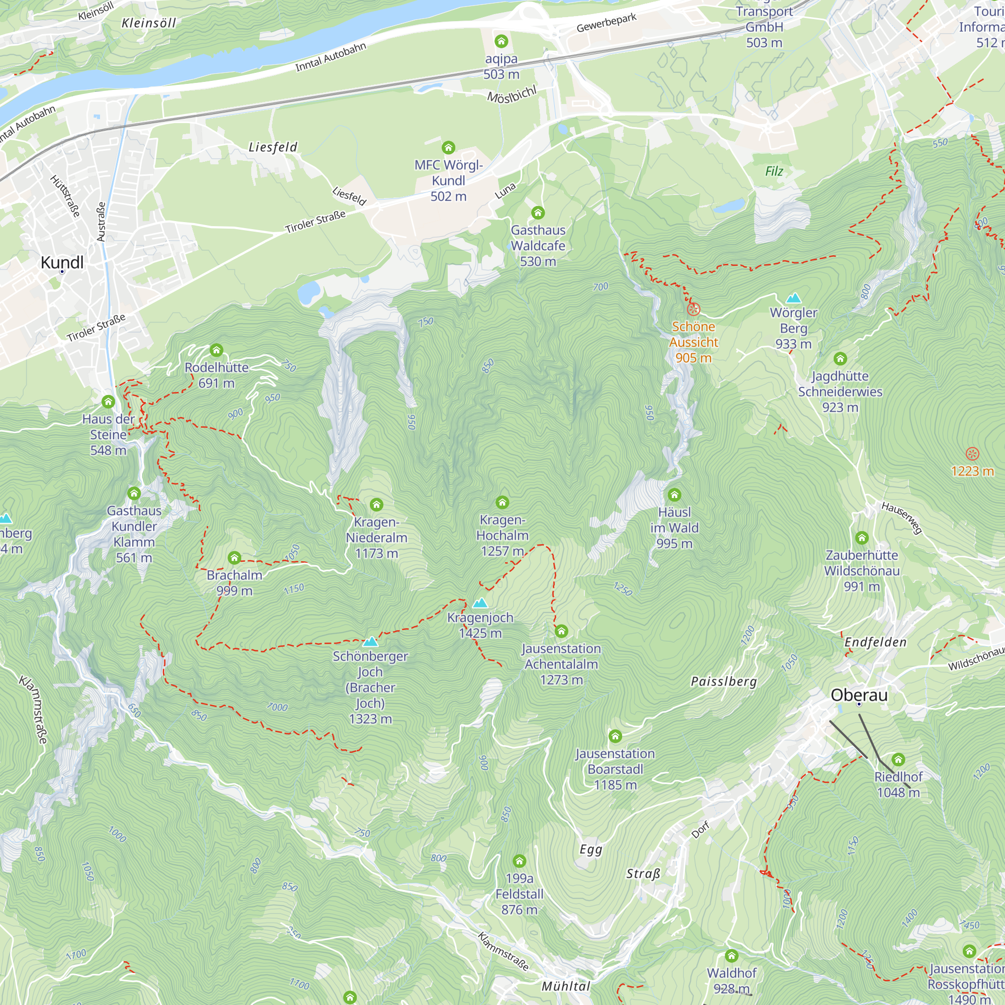 Kragen-Hochalm map