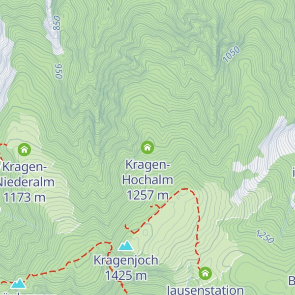 Map of Kragen-Hochalm