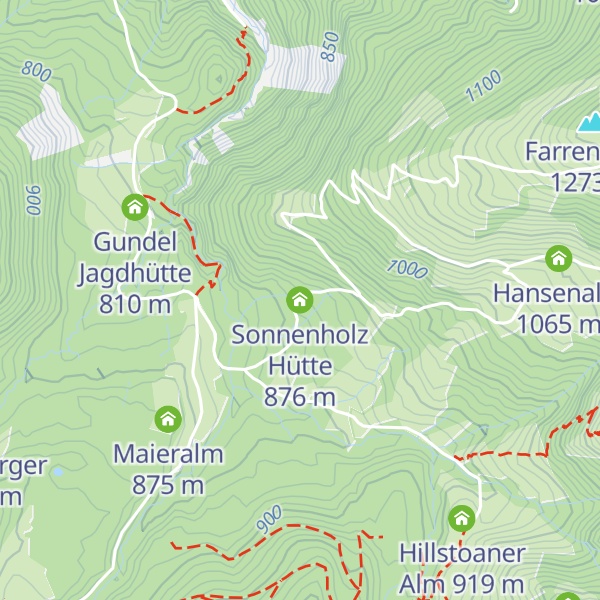 Map of Sonnenholz Hütte
