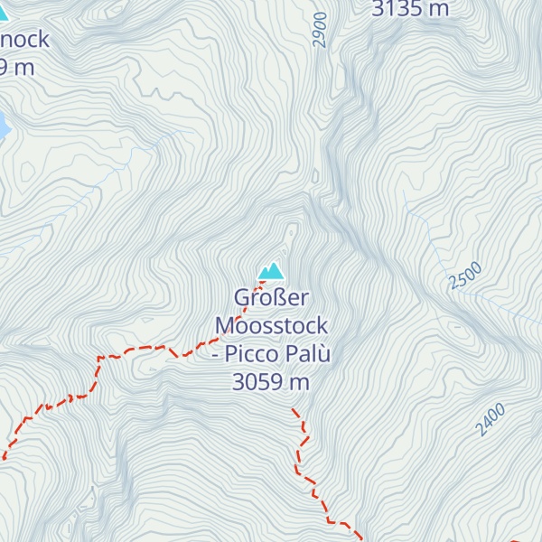 Map of Großer Moosstock - Picco Palù
