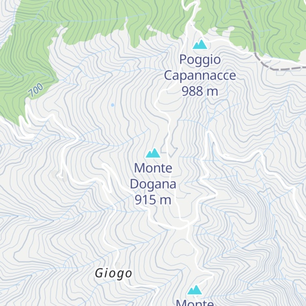 Map of Monte Dogana