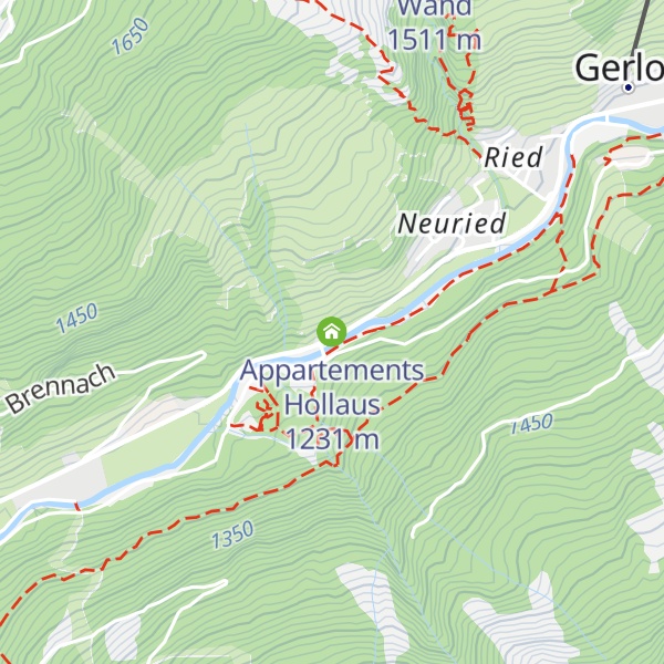Map of Appartements Hollaus