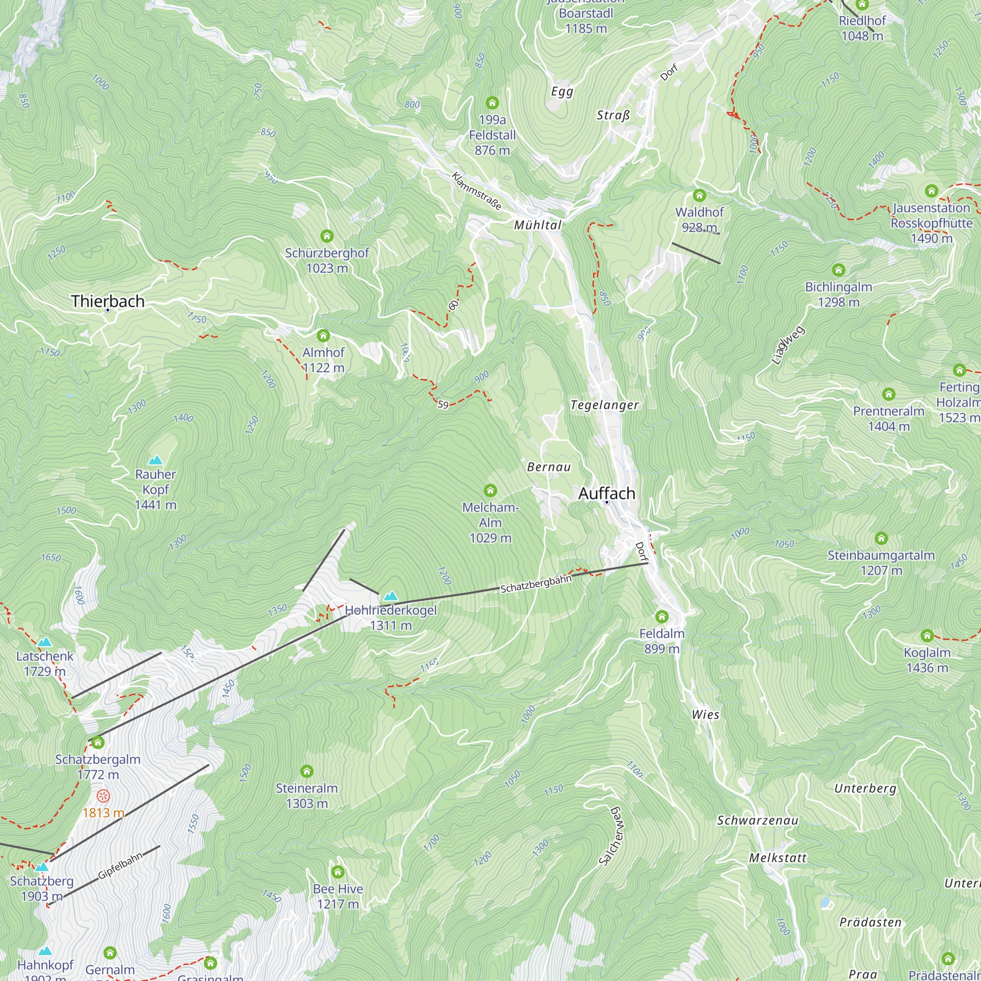 Melcham-Alm map