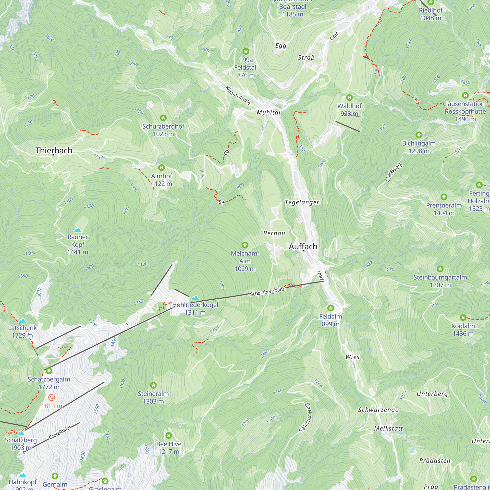 Melcham-Alm map