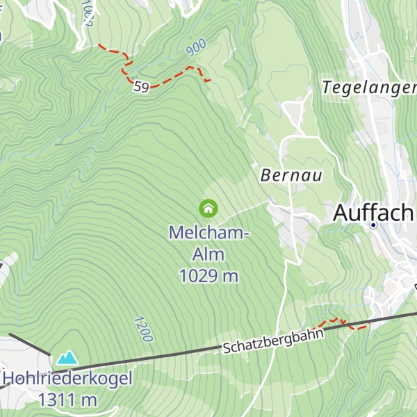 Map of Melcham-Alm