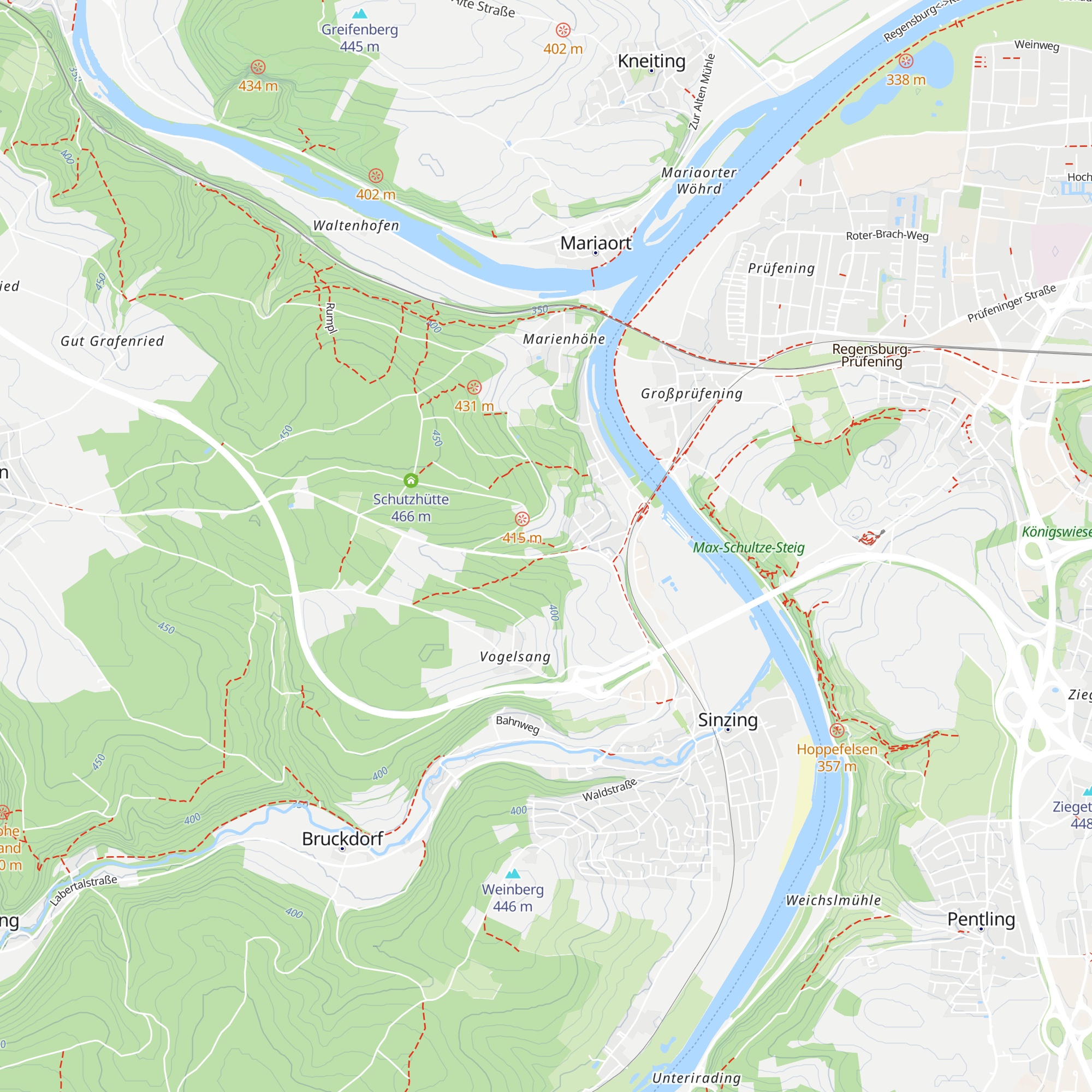 Hanslhütte map