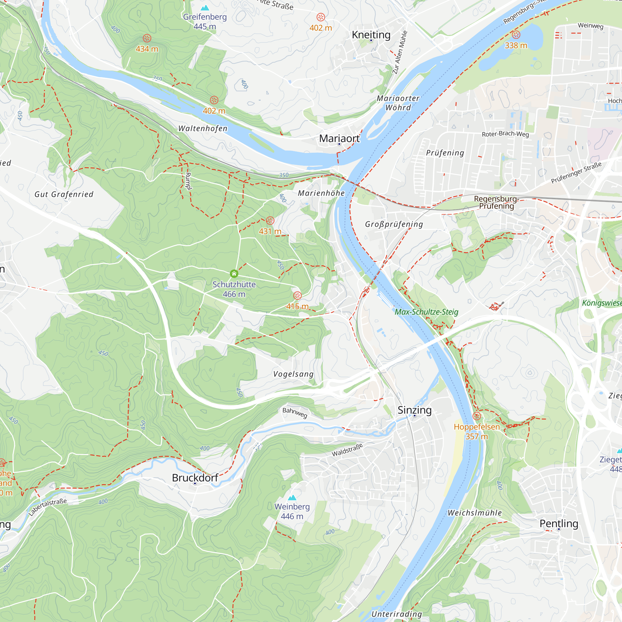 Hanslhütte map