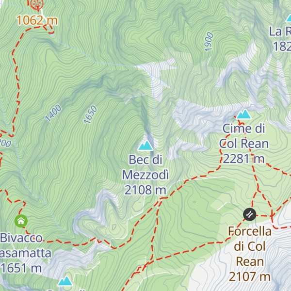 Map of Bec di Mezzodì