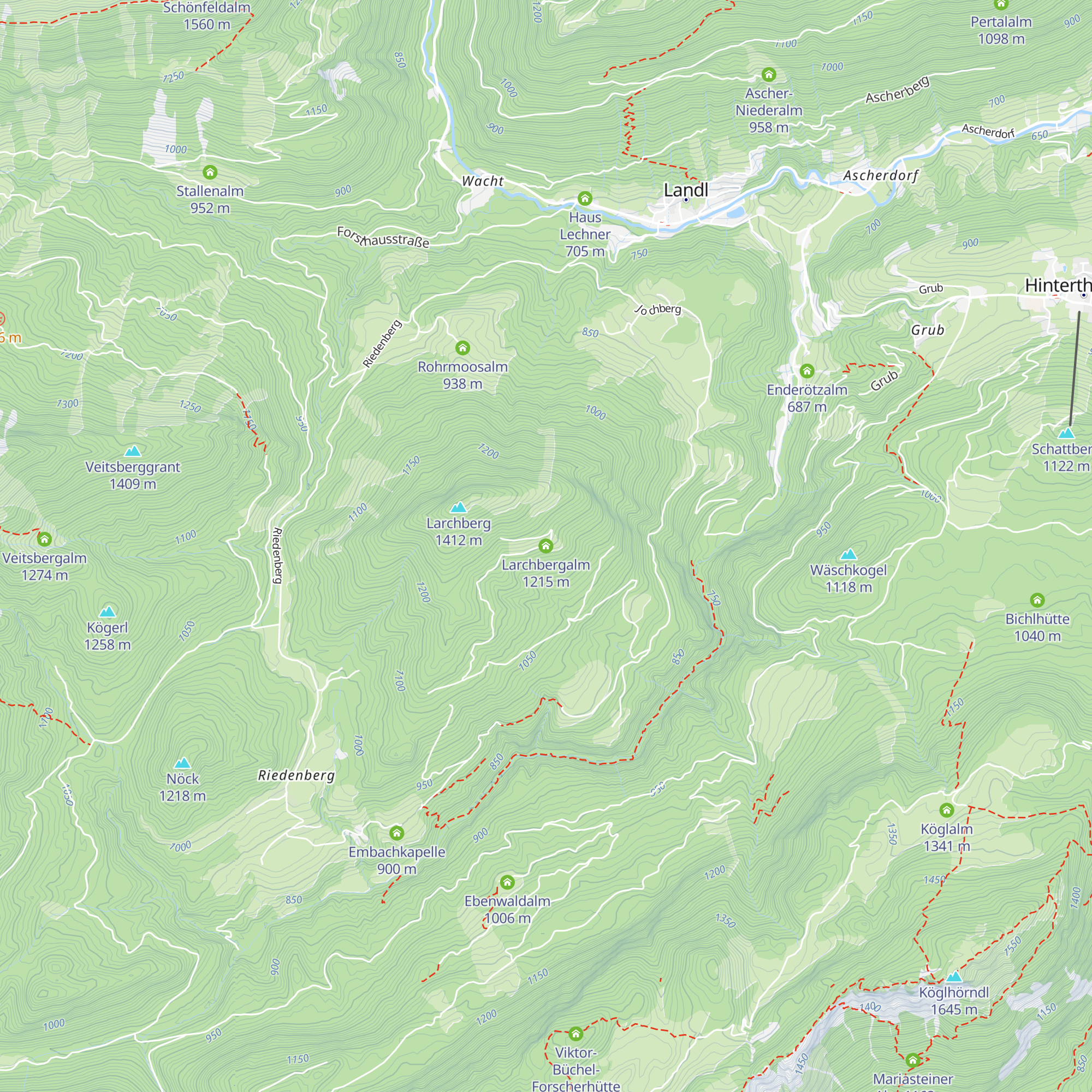 Larchbergalm map