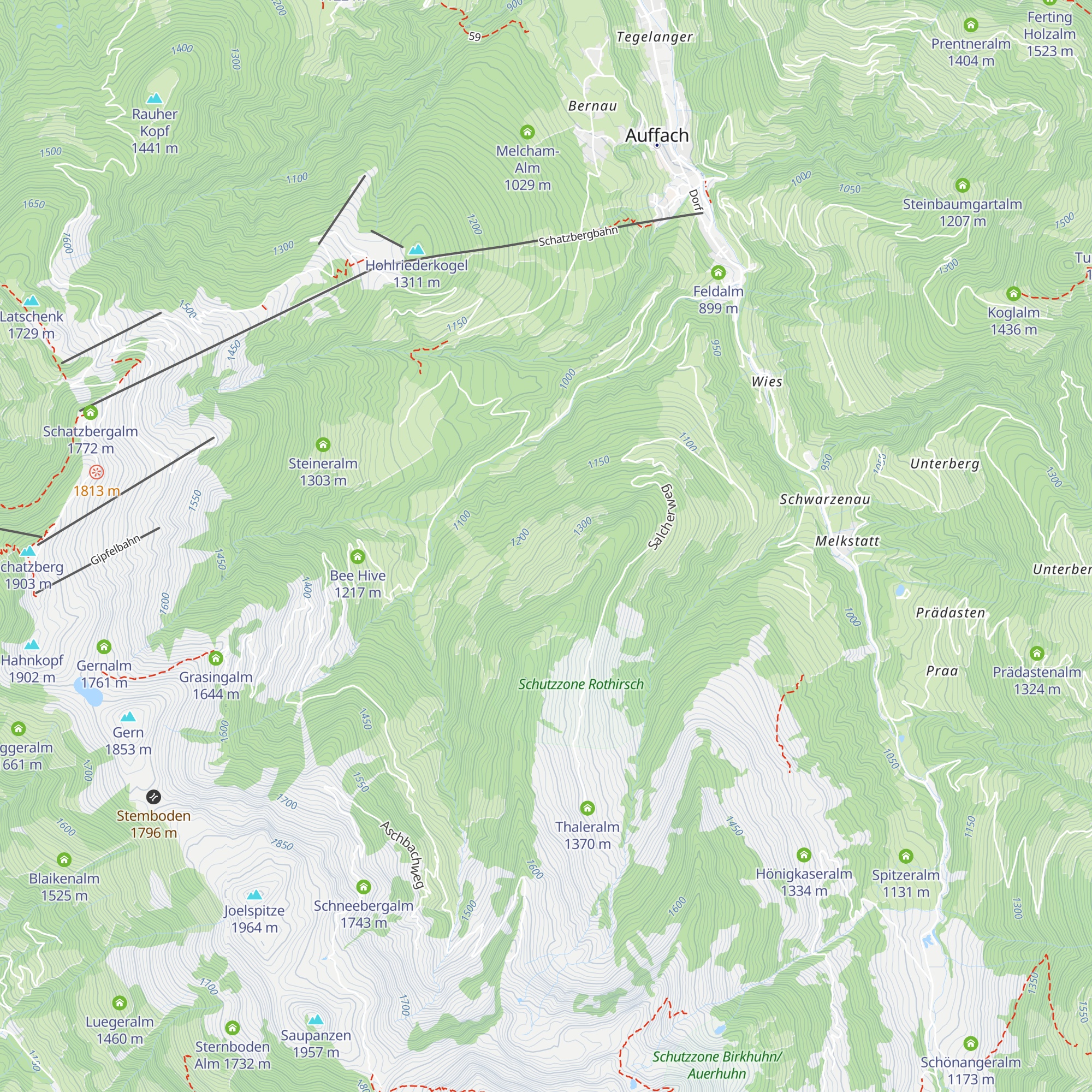 Salcheralm map