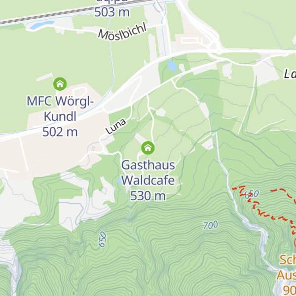 Map of Gasthaus Waldcafe