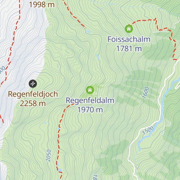 Map of Regenfeldalm