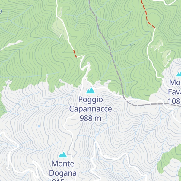 Map of Poggio Capannacce