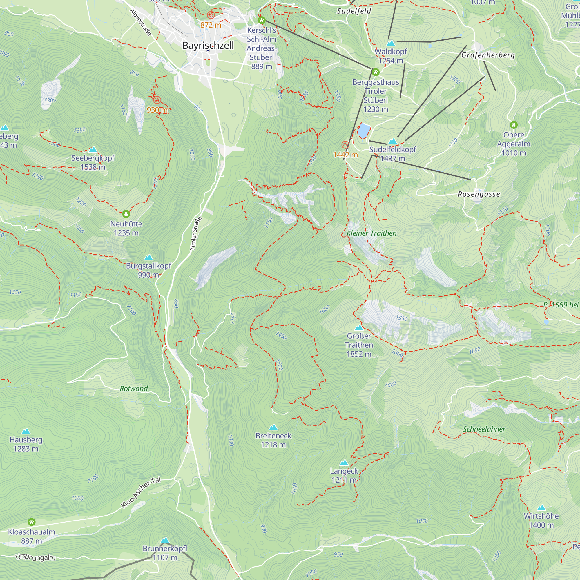 Trockenletten Dienst-Hütte map