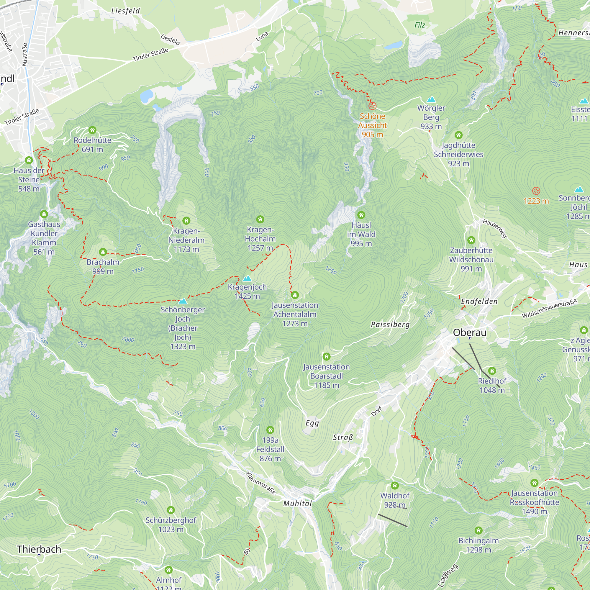 Jausenstation Achentalalm map