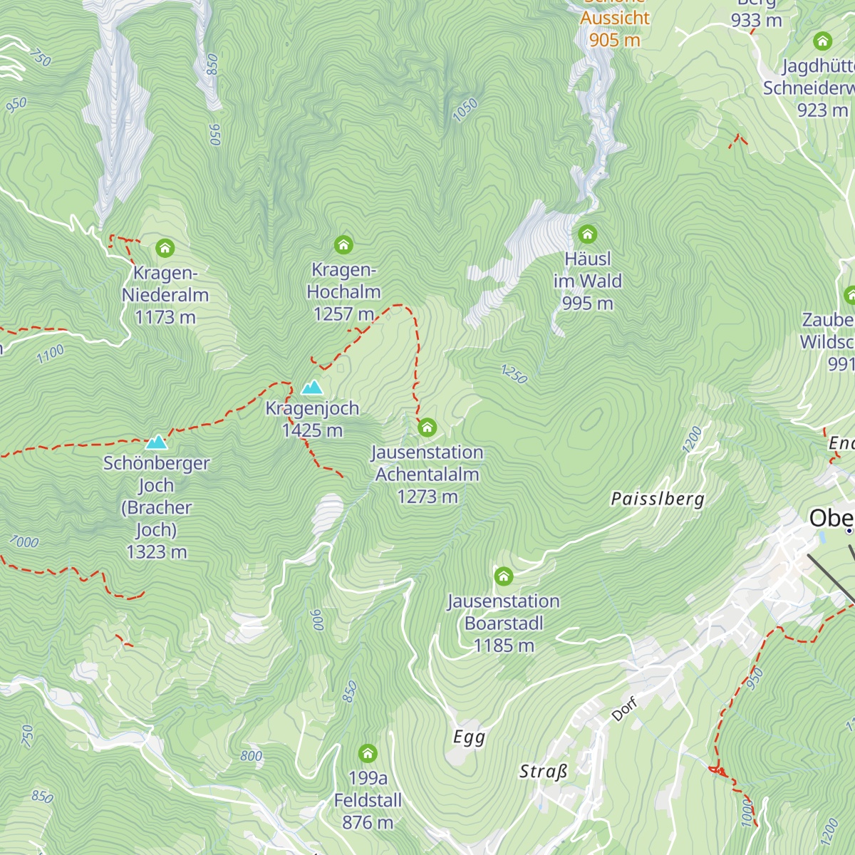 Jausenstation Achentalalm map