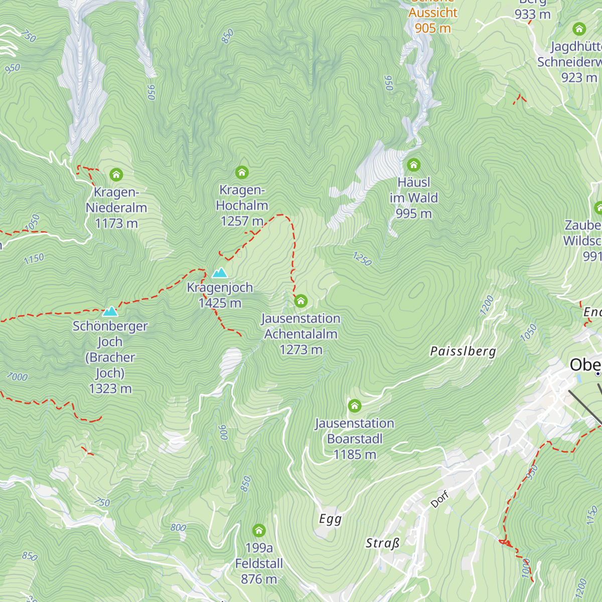 Jausenstation Achentalalm map