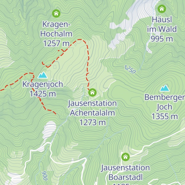 Map of Jausenstation Achentalalm