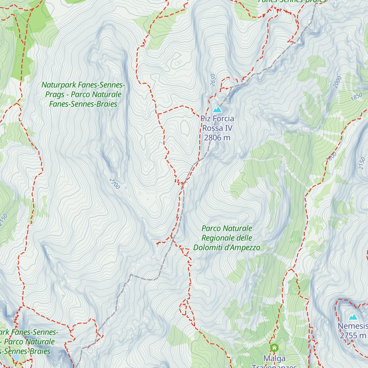 Bivacco della Pace map