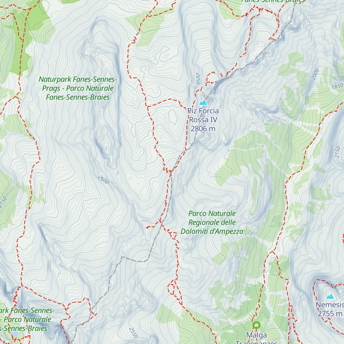 Bivacco della Pace map