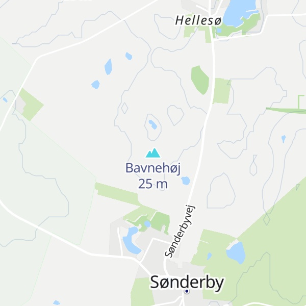 Map of Bavnehøj