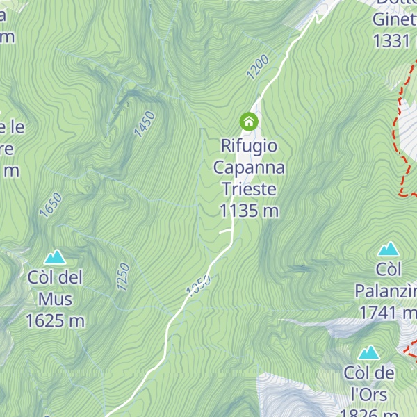 Map of Casera Corpassa