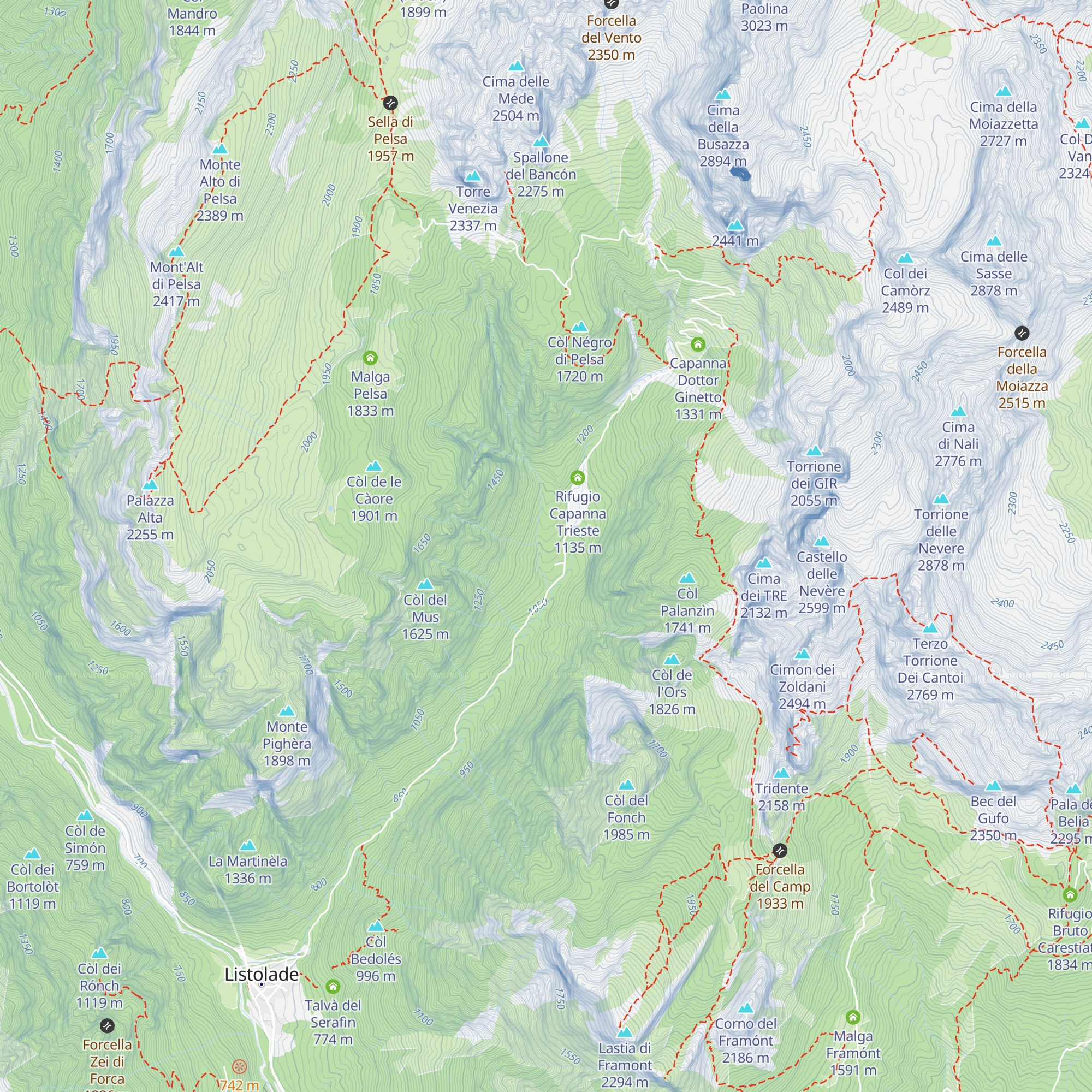 Casera Corpassa map