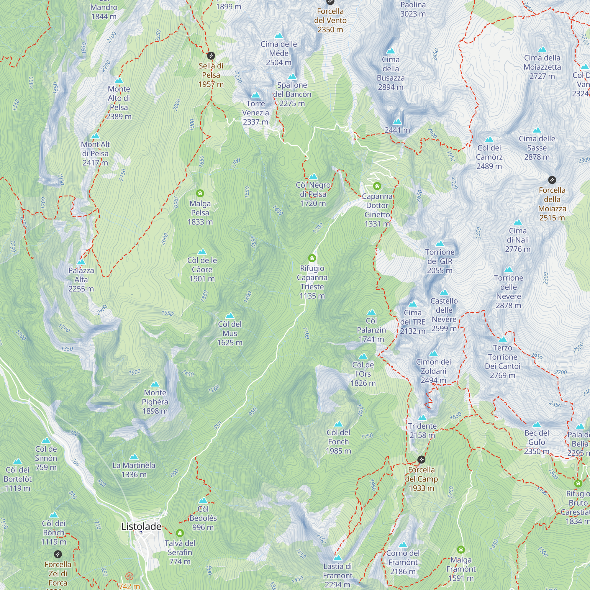 Casera Corpassa map