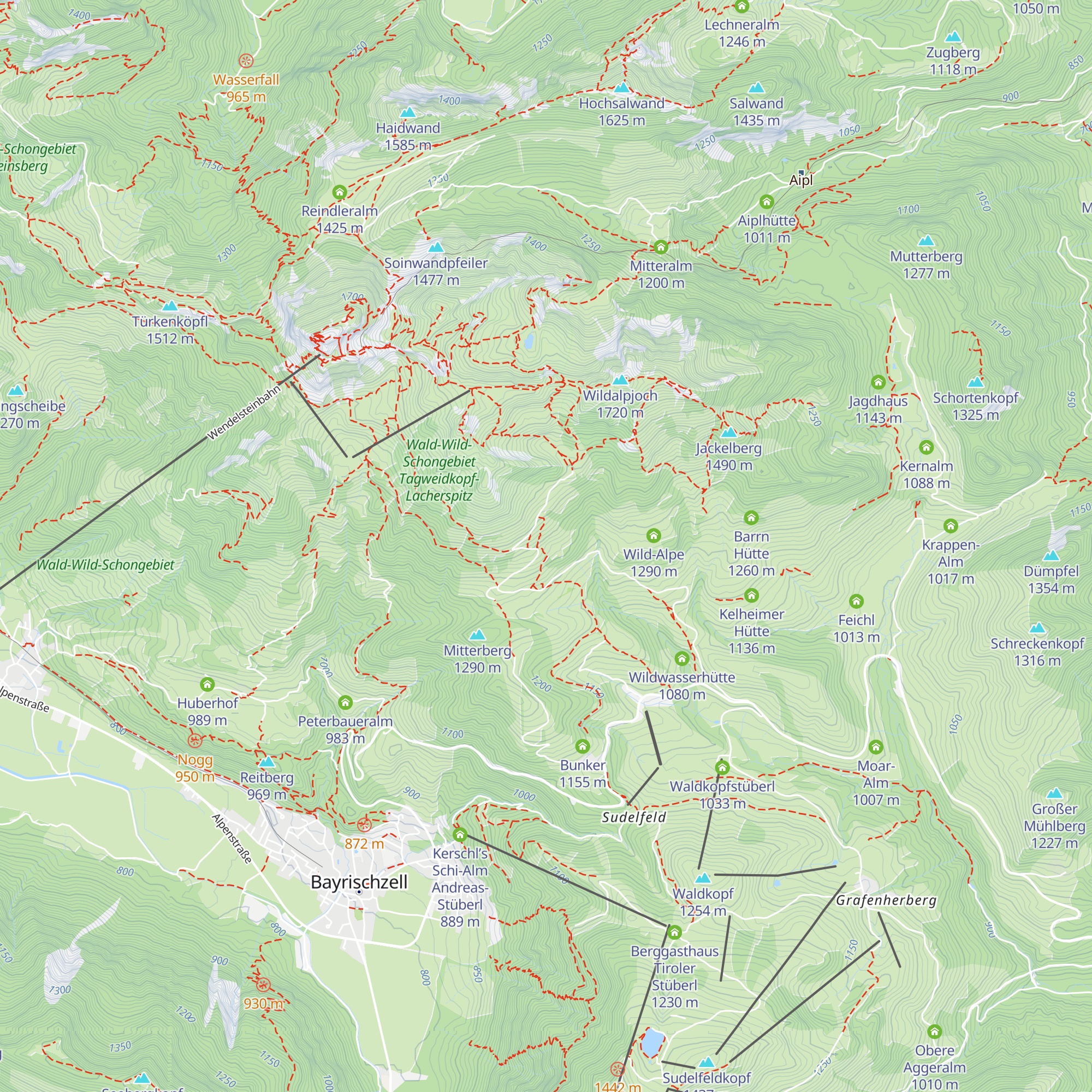 Obere Lacheralm map