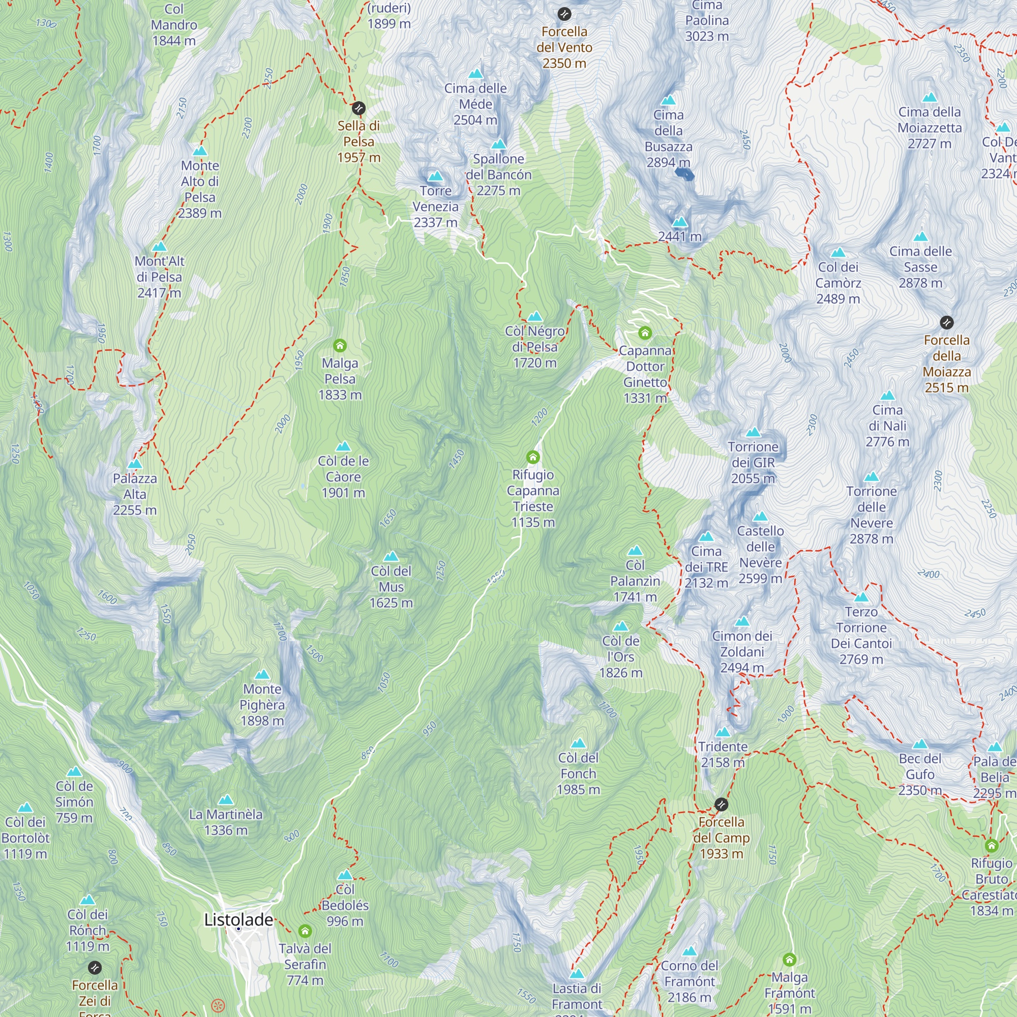 Stalói casèra Corpassa map