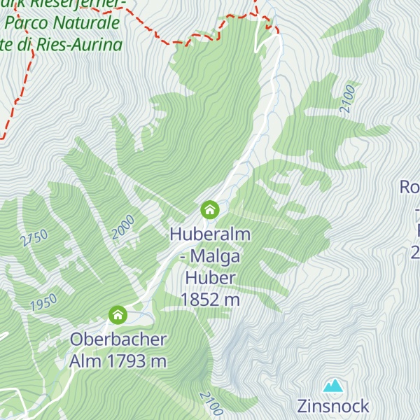 Map of Huberalm - Malga Huber