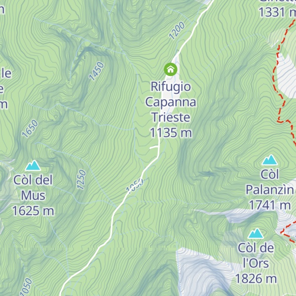 Map of La Bortolóna