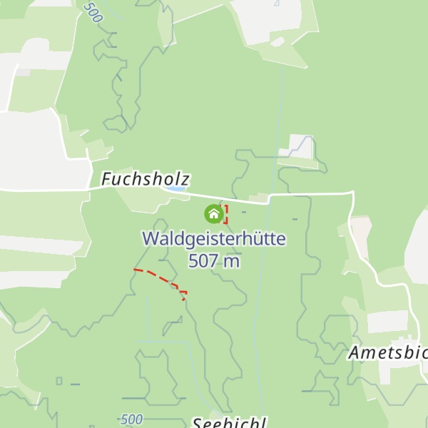Map of Waldgeisterhütte