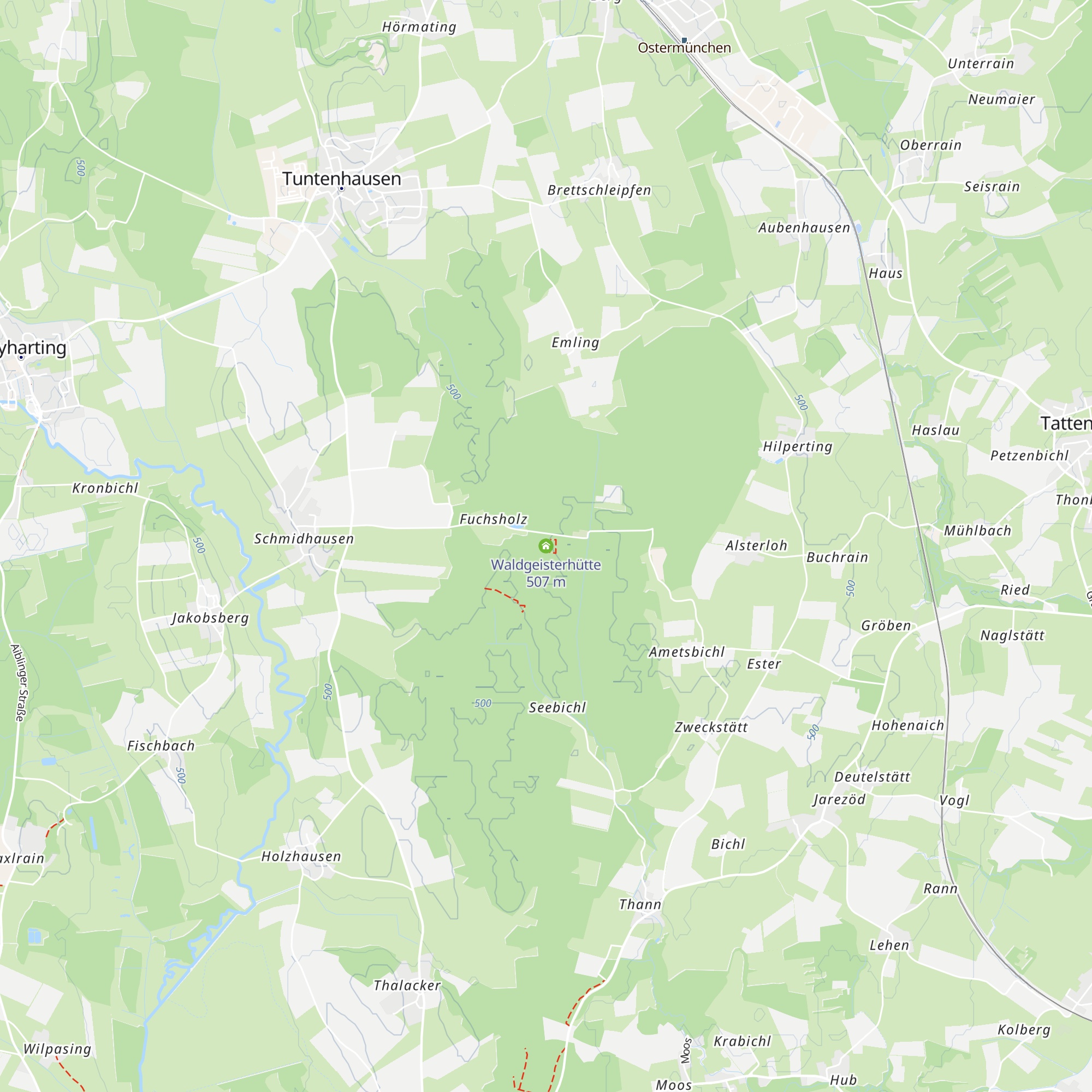 Waldgeisterhütte map