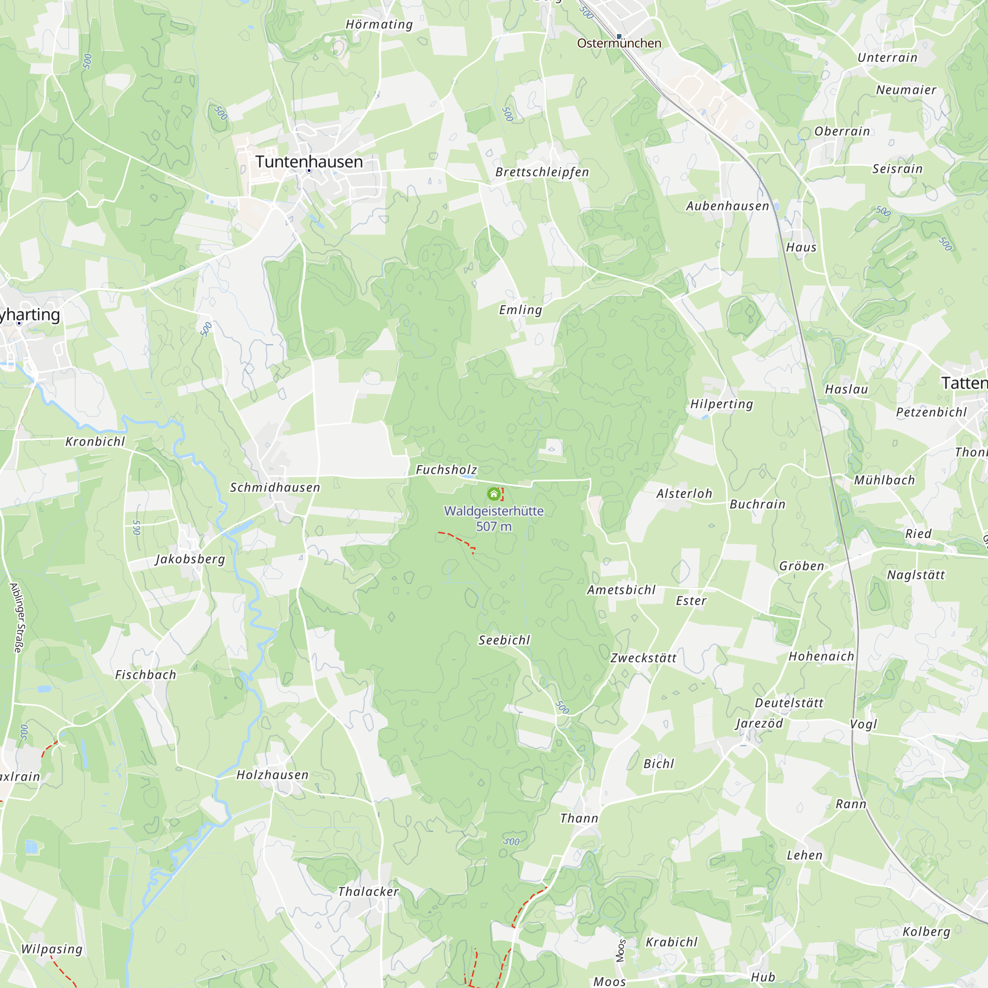 Waldgeisterhütte map