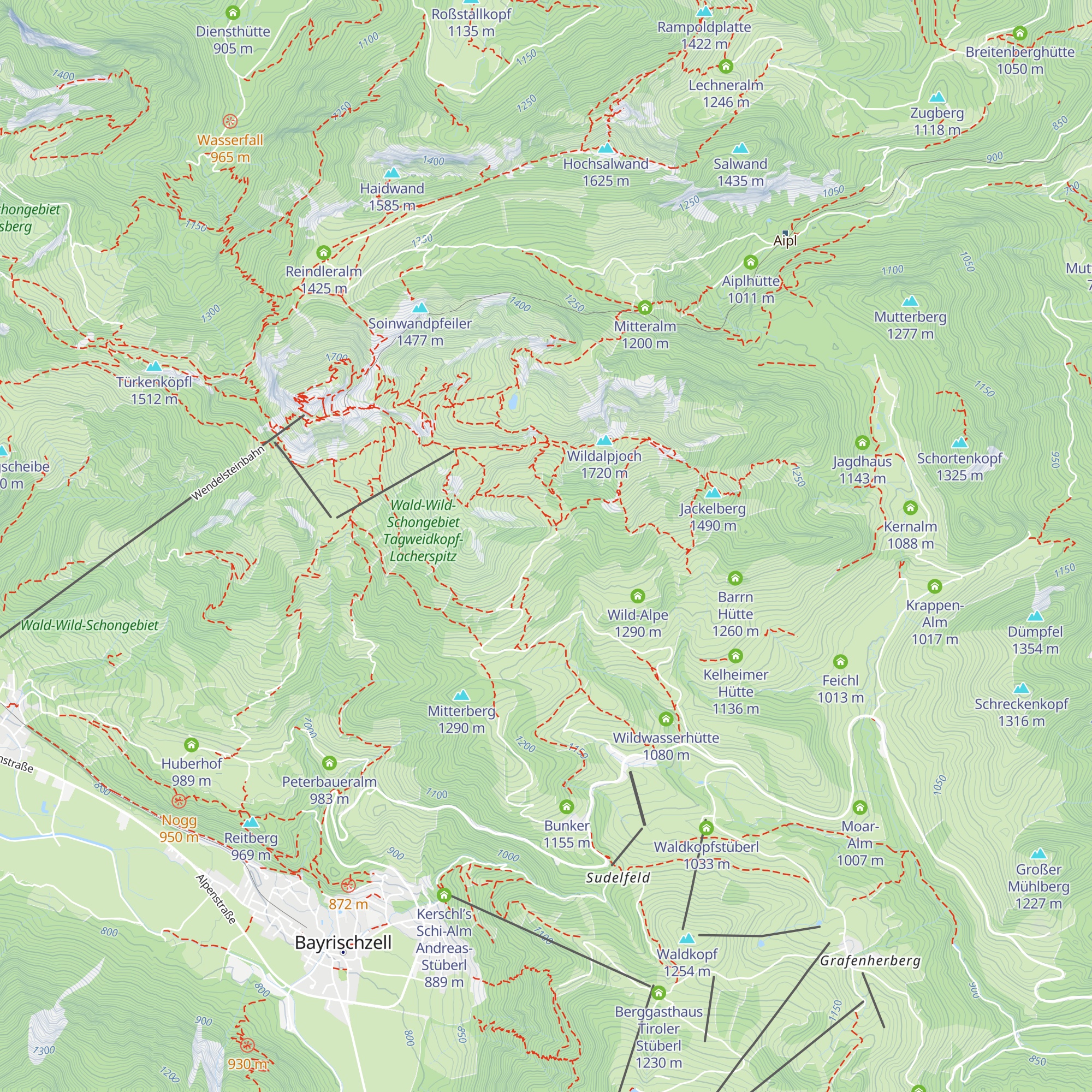 Lacheralm map