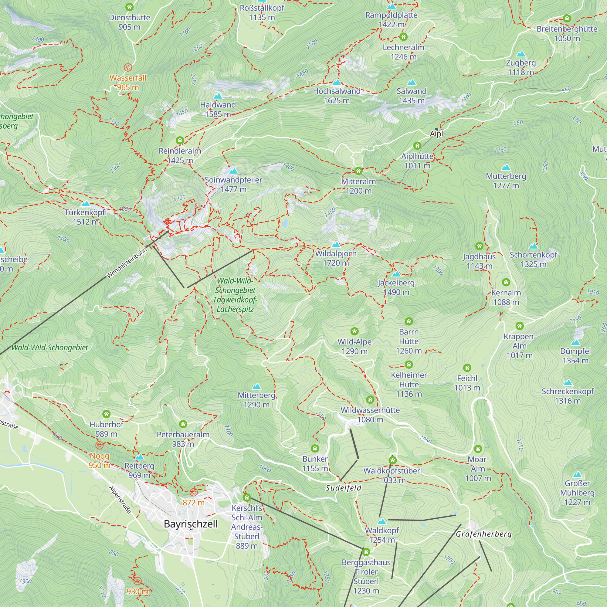 Lacheralm map