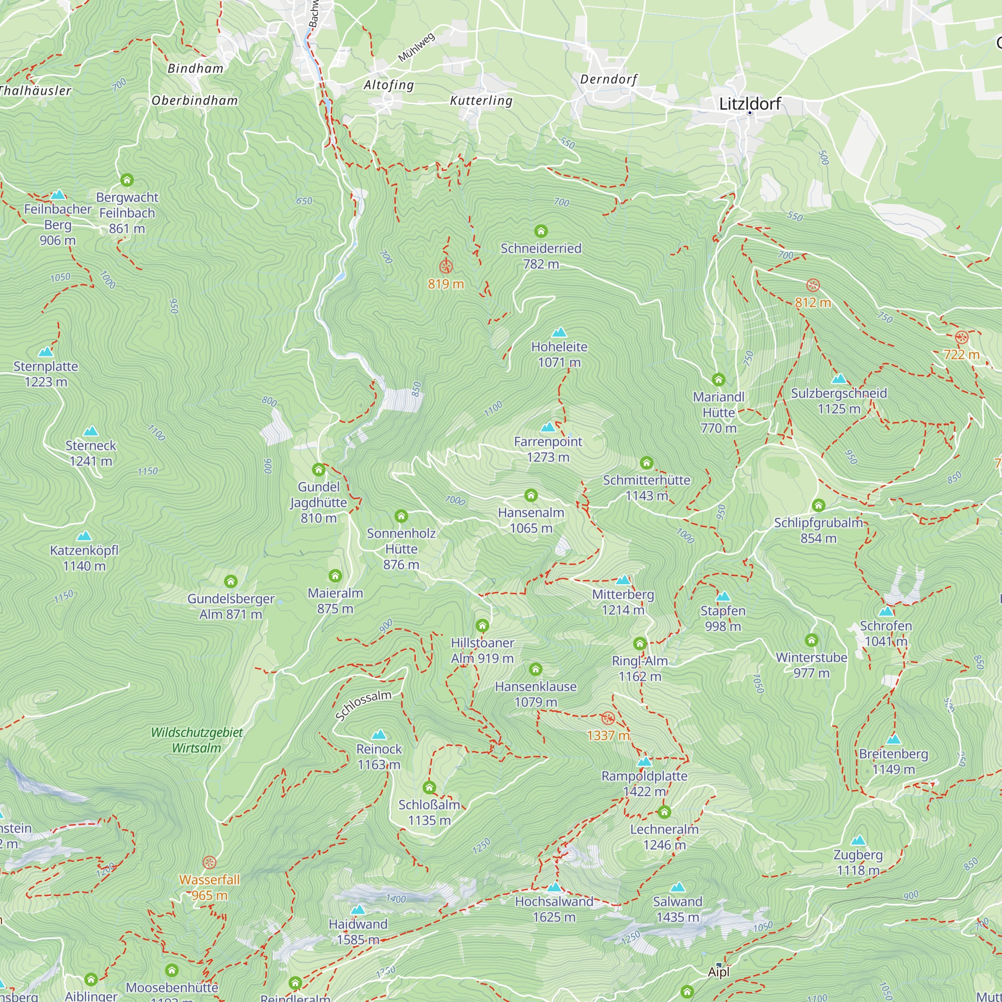 Walchalm map